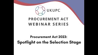 UKUPC Spotlight on the Selection Stage 20240627 [upl. by Ellicott]