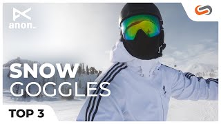 Anon TOP 3 Snowboard Goggles of 2020  SportRx [upl. by Llerihs]