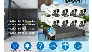 Poe Security Camera System 8 IP Home Security Cameras [upl. by Ariom]