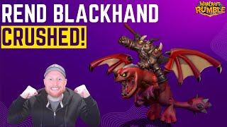 RED DIFFICULTY Rend Blackhand Heroic Warcraft Rumble Guide  OJH [upl. by Nylodnewg4]