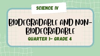 BIODEGRADABLE AND NON BIODEGRADABLE [upl. by Azmuh]