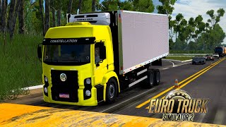 Entregando pneus de Constellation  ETS2 BRASIL REALISTA  MAPA MINAS GERAIS [upl. by Tergram]