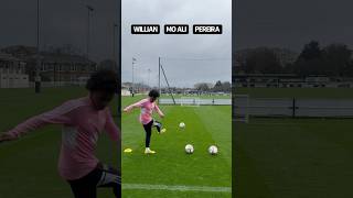 No look passing challenge vs Willian amp Pereira 🔥 [upl. by Acile769]