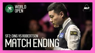 SF2 Ding vs Robertson MATCH ENDING 😅  World Open 2024 [upl. by Naloj17]