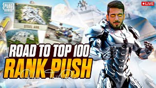 RANK PUSH ROAD TO TOP 100  Pubg Mobile Live  How Tactron Live [upl. by Rubin]