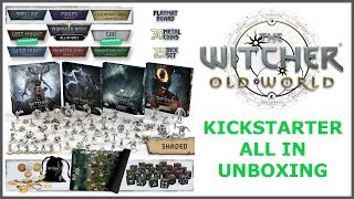 The Witcher Old World  All In Kickstarter Pledge Unboxing and Early Thoughts [upl. by Ellehsor]