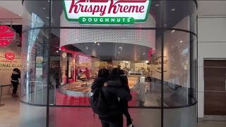 Visiting Krispy Kreme Doughnuts  Westfields Stratford [upl. by Tomaso]