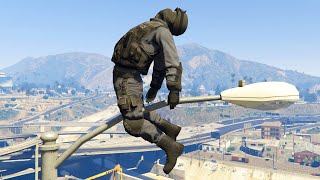 GTA 5 Swat Outfit Jumping Off Highest Buildings Fails amp Ragdolls Ep 1 [upl. by Starling]