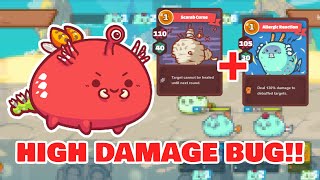 HIGH DAMAGE DISCARD BUG  Scarab  Allergic Reaction AXIE INFINITY [upl. by Plank]