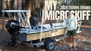 My Micro Skiff Walkthrough  2024 Fishing Setups Tour [upl. by Branch122]