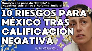 Diez riesgos para México tras caer su calificación de estable a negativa por Reforma Judicial [upl. by Okimik]