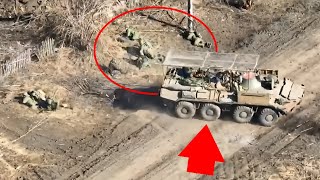 FPV Drone And M2 Bradley Take Out Russian IFV With Infantry [upl. by Eetak8]