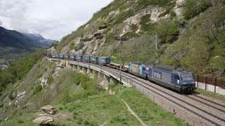 Fast wie in alten Zeiten  Lötschberg Bergstrecke am 04052013 [upl. by Nerraw]