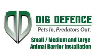 Dig Defence Installation Video SmallMedium and Large Animal Barriers [upl. by Venetis]