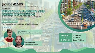 Series 03 Planning Theory The Future of Urban Mobility and The Streetscape [upl. by Truelove]