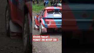 Vincent Foucart PEUGEOT 205 20B Rotary MAZDA Engine SOUND Hell Rally Start peugeot rotary rx7 dj [upl. by Mayhew]