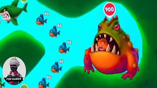 Fishdomdom Ads new trailer 42 update Gameplay hungry fish video [upl. by Wiersma]