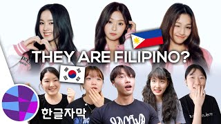 KOREANS SHOCKED BY 1ST FILIPINO KPOP LINE Elisia Gehlee Jin HyeonJu of UNIS  ELs Planet [upl. by Ballard997]