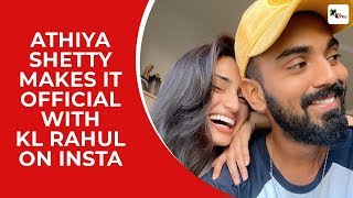 WATCH Athiya Shetty makes it Instaofficial with KL Rahul on his Bday [upl. by Femi]