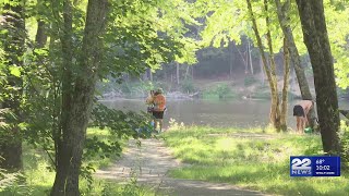 Puffer’s Pond in Amherst closed to swimming [upl. by Hardwick]