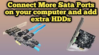 how to connect multiple Hard Drives on your System Through Esata PCI Card [upl. by Packton911]