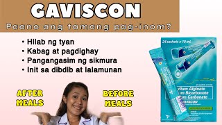 GAVISCON for acid reflux tagalog  GAVISCON LIQUID SACHET HOW TO TAKE  Simply Shevy [upl. by Einahpets]