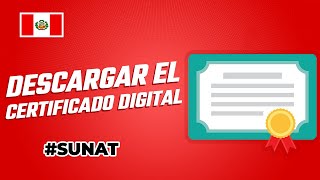 Descargar CERTIFICADO quotP12quot DIGITAL TRIBUTARIO DESDE SUNAT  POSMOVI [upl. by Ylimme]