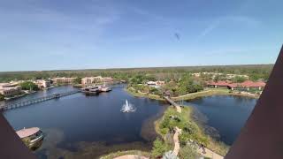 Disneys Coronado Springs Resort Gran Destino Tower Water View Room in Orlando Florida [upl. by Mcgean]