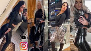 How to Style Faux Leather Leggings Daily Guide  TikTok Outfit Styles Day amp Night Out 2024 [upl. by Nnairam]