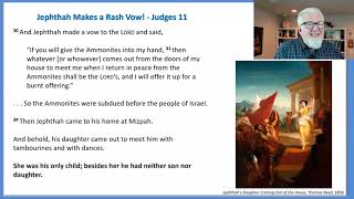 quotJephthah Makes a Rash Vowquot  Pastor Jeff Quinto [upl. by Schweiker]