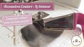 Comment poser un biais avec un biaiseur ou pied à biais [upl. by Janek931]