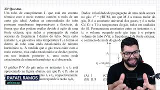 EFOMM 2025  Um tubo de comprimento L que está em contato térmico com o meio externo contém [upl. by Spieler]