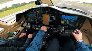 POV Citation Mustang decolagem Aeroporto do Bacacheri  COM FONIA [upl. by Aitenev]