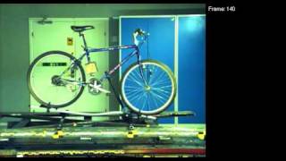 Thule ProRide 591 City Crash Test  WebRacks [upl. by Bronez939]