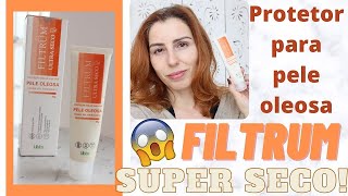 Filtrum Ultra Seco FPS30 resenha de protetor solar para pele oleosa  SUPER SECO [upl. by Sualkcin]