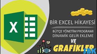 Excelde Bütçe Yönetimi Serisi  Dinamik Gelir Ekleme ve Grafikler Nasıl Kullanılır [upl. by Auqinot]