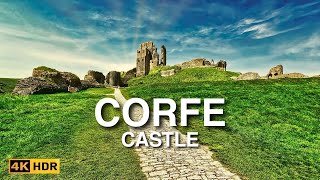 Discover the History of Corfe Castle  4K 60fps HDR English Countryside Walk Tour [upl. by Ardnasil]