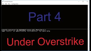 How to set overstrike and underlined text in Python  Console Extractor  Part 4 [upl. by Thad]