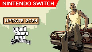 GTA San Andreas Definitive Edition  2024 Patch Update  Nintendo Switch Gameplay [upl. by Adnocahs]