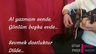 Selvi Boylum Al Yazmalım  Gitar Karaoke Akustik Karaoke [upl. by Elroy]