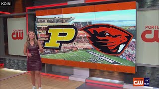 Game On Sports Report Oregon State defeating Purdue to get back on track [upl. by Ashlie]