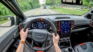 2024 Ford Ranger Raptor  POV First Drive Binaural Audio [upl. by Navinod]