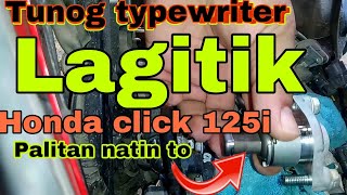 Honda click 125i lagitik tunog typewriter paano mag palit ng tensioner [upl. by Snapp457]