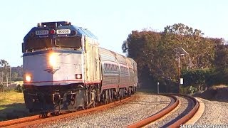 Trains in Oceanside CA February 8th 2014 [upl. by Dimitry]