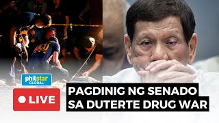 LIVE Senate hearing on Duterte admins drug war  October 28 2024 [upl. by Salem]