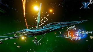 X4 Kingdom End  MASSIVE SPACESHIP BATTLE [upl. by Nauqat]