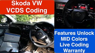 Kushaq Features Unlocked  Skoda VW VCDS Coding  VW Taigun Features Unlock  Virtus Features Unlock [upl. by Ecnahs]