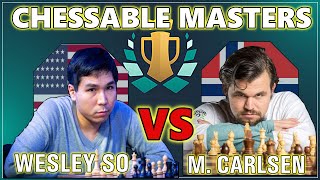 Carlsen Defends Well Against Wesley So in an Inferior Position CHESSABLE MASTERS 2024 [upl. by Ahsinnek714]