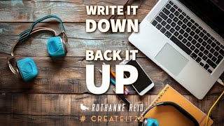 Happy No Shame Friday Heres a way to avoid both write it down and back it up createit22 [upl. by Esineg]