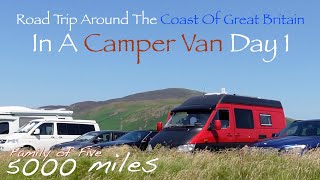 Road Trip Around The Coast Of Great Britain In A Converted Camper Van  VAN LIFE UK  Day 1 [upl. by Elohcim]